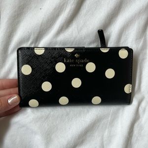 Kate spade polka dot wallet
